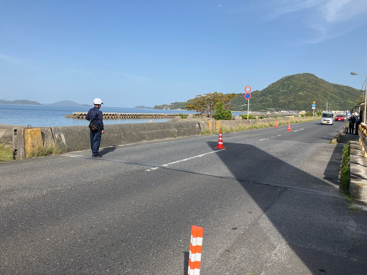 周防大島町　軽トラックと歩行者の事故　70代の男性が死亡