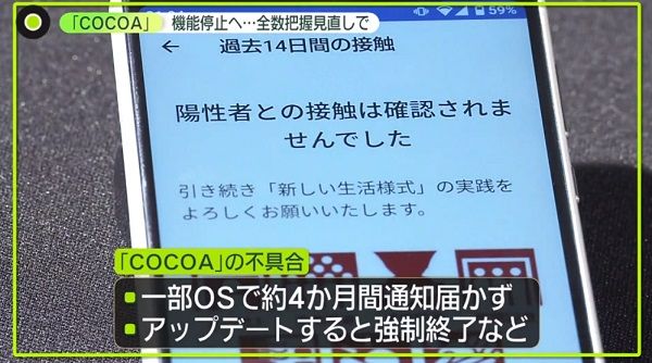 約4か月間通知が届かなかったり、強制終了したりするなど、たびたび不具合が発生