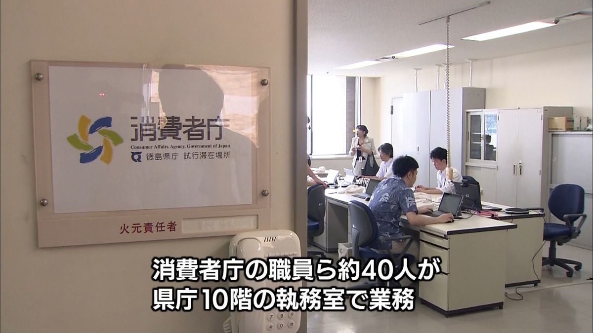 徳島県庁で消費者庁“試験移転”課題検証へ