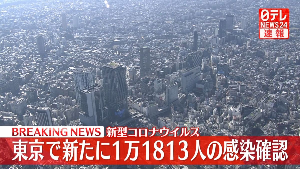 東京で新たに1万1813人の感染確認、死者は過去最多に並ぶ32人　新型コロナウイルス