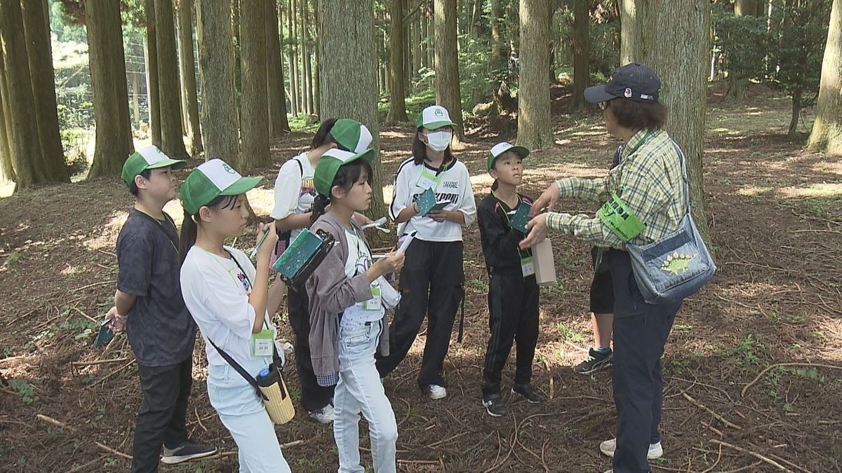 夏休み中の子どもたちが自然について学ぶ　「みどりの少年団」約70人が参加し観察会　大分