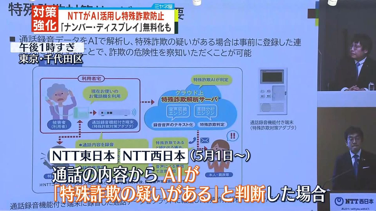 NTTがサービス強化、 AI活用し“電話での特殊詐欺”防止へ … ｢ナンバー･ディスプレイ｣無料化も