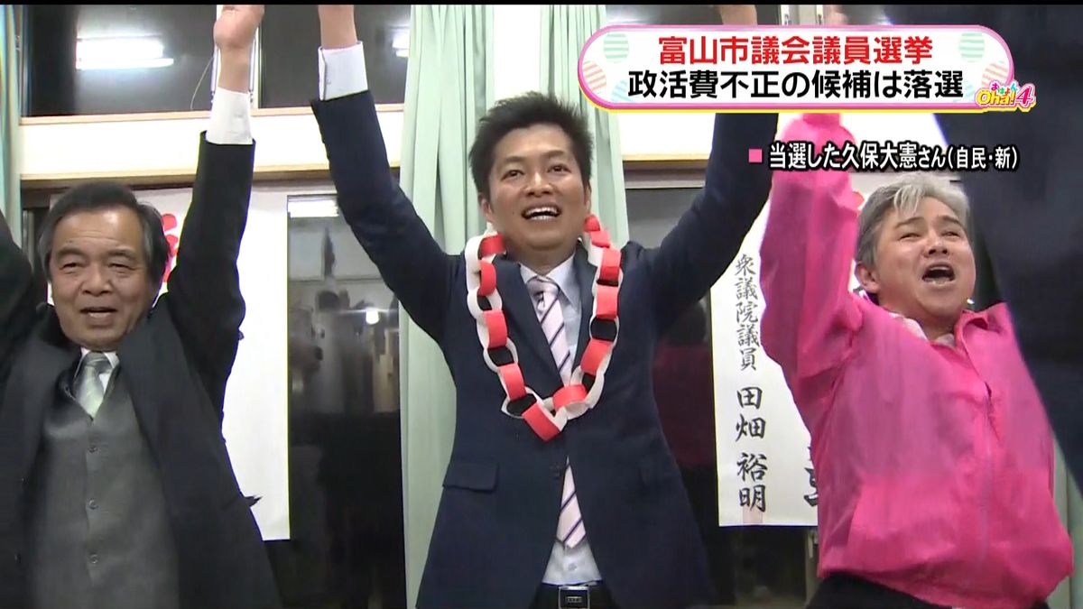 富山市議選　自民２２人当選…過半数を維持