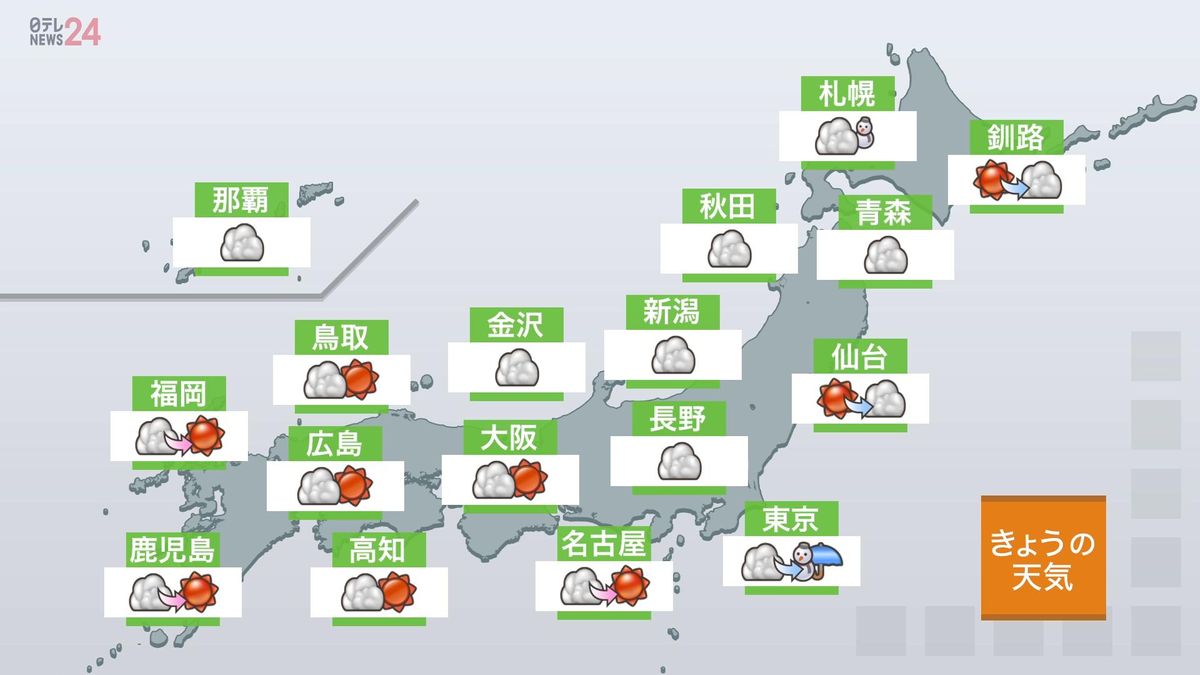 【関東の天気】北部の山沿い中心に夕方から大雪　南部の平地でも雪積もる