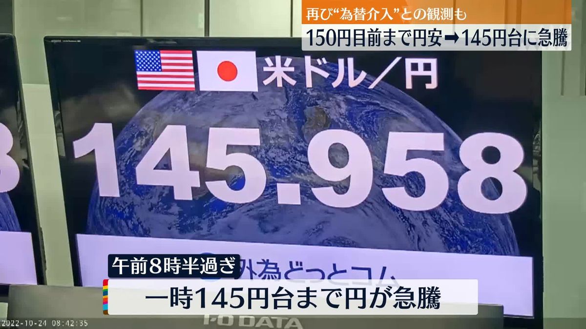 円相場“乱高下”149円台後半～145円台…再び覆面介入か「効果は限定的」との声も