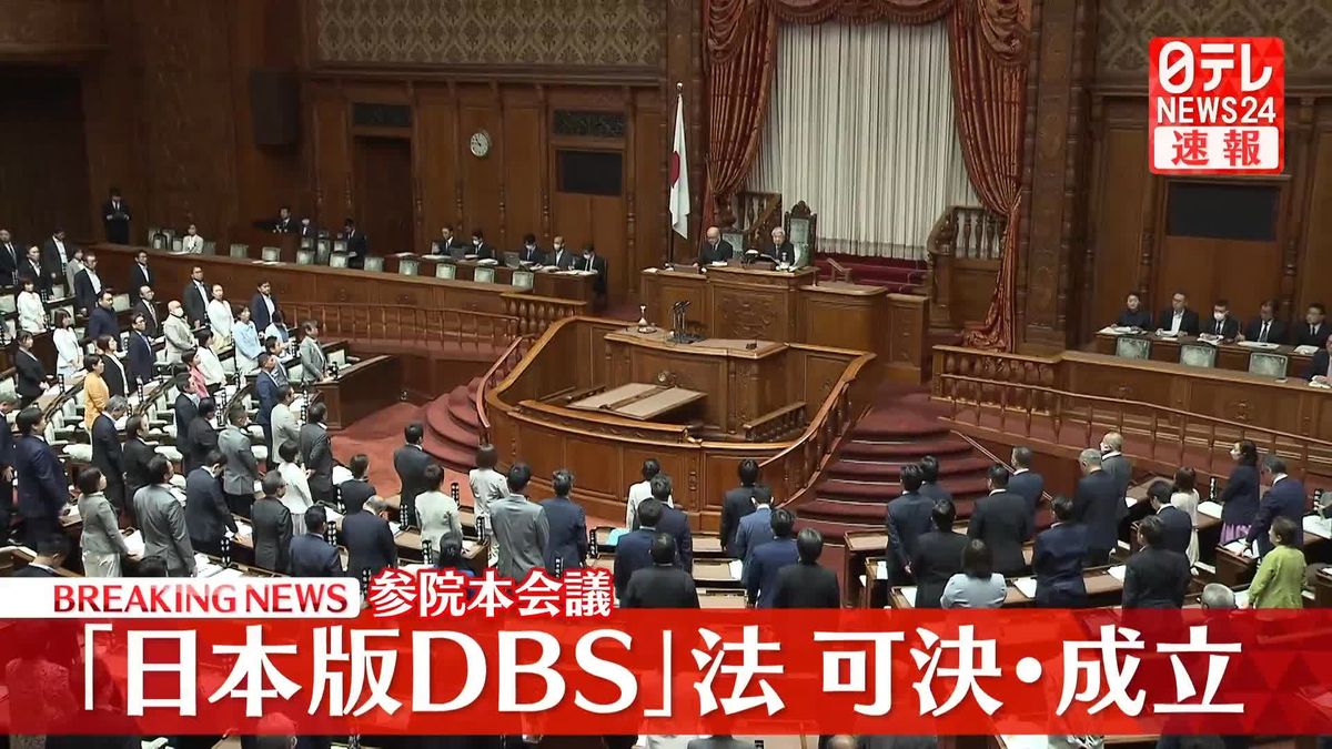 「日本版DBS」法、可決・成立　参院本会議