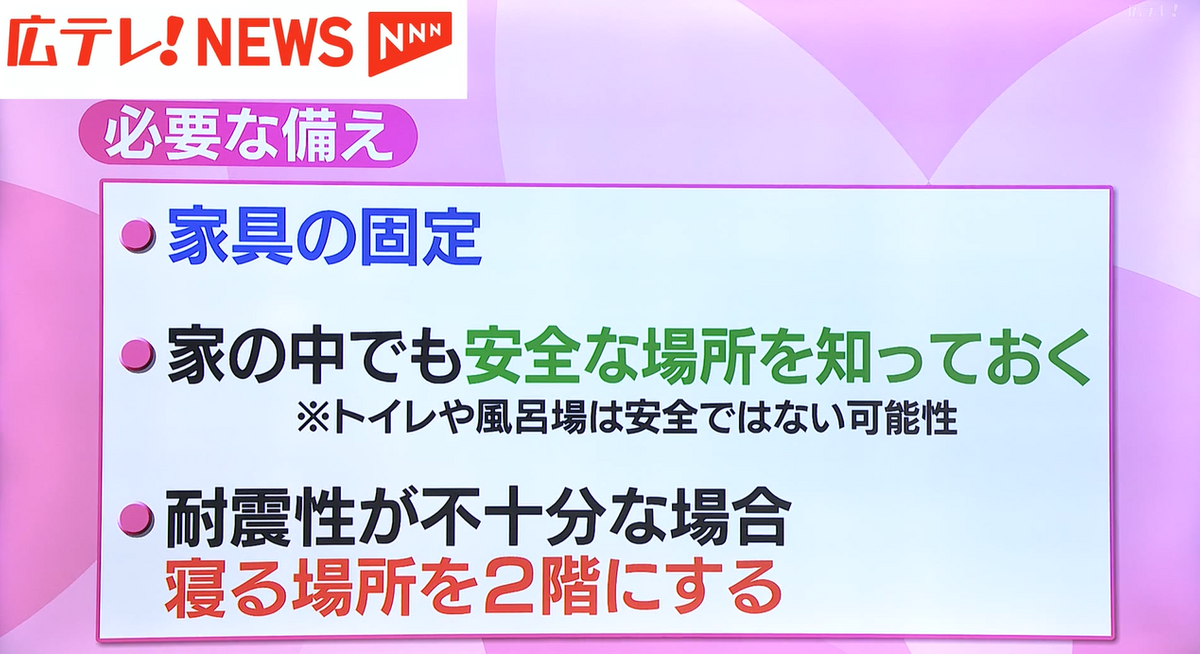 いつ発生するかわからない自然災害に、早めに備えよう！