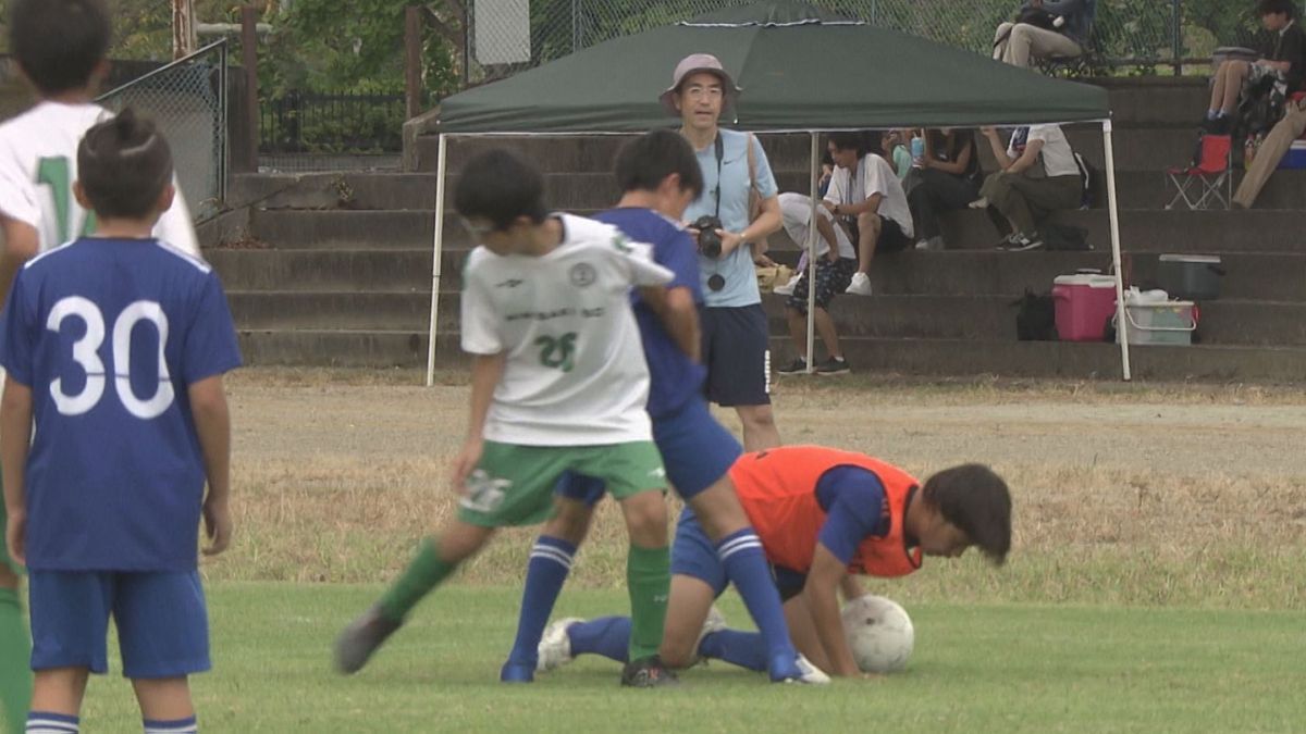 文字通り「全員サッカー」