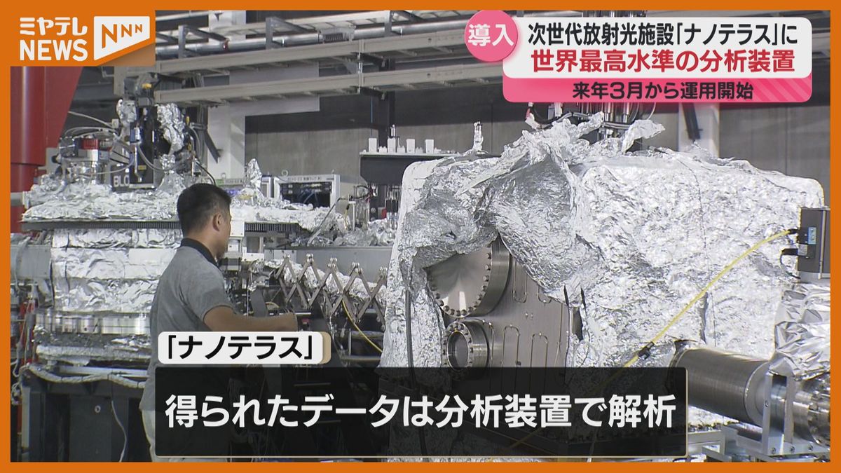 ＜次世代放射光施設・ナノテラス＞”世界最高水準”の分析装置　新たに導入へ　「超電導」「量子力学」等革新的な研究への成果期待される（仙台市）