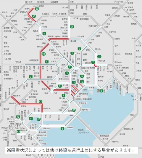 首都高で“予防的通行止め”の可能性　5日午前から関東地方で降雪予想