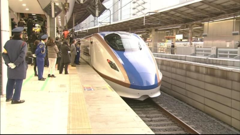 北陸新幹線きょう開業 「かがやき」が出発（2015年3月13日掲載）｜日テレNEWS NNN