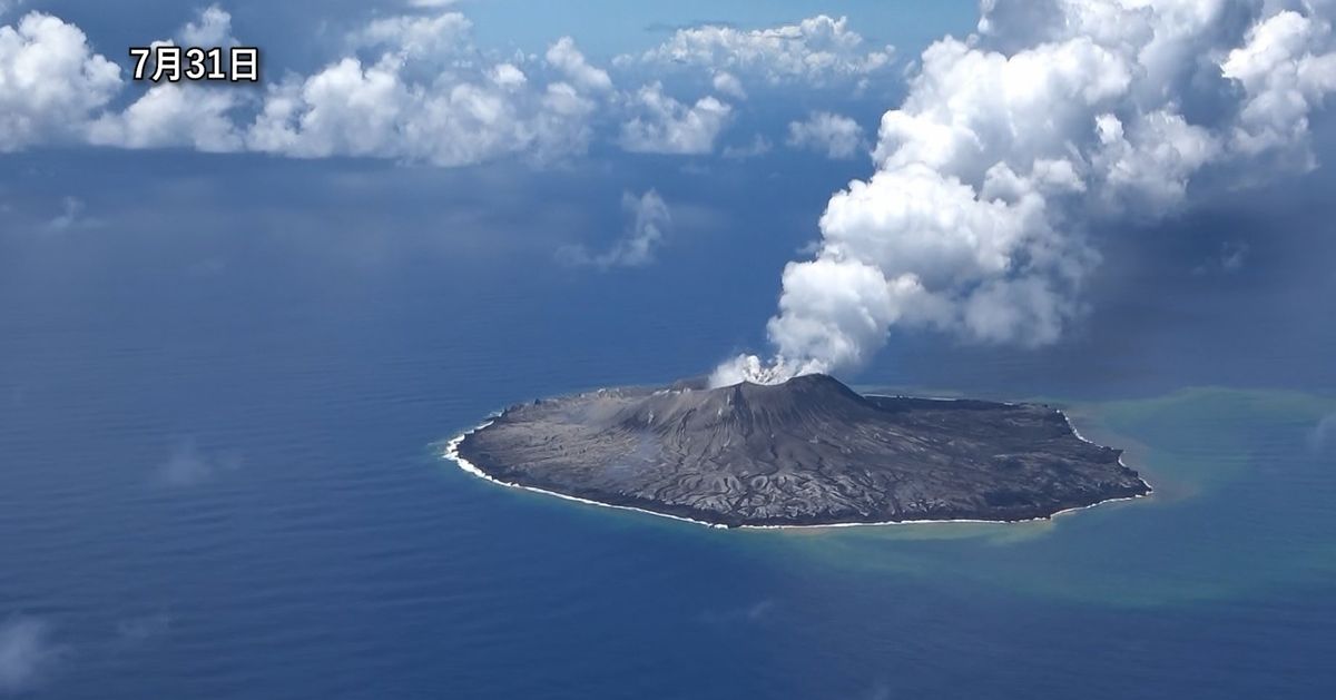 西之島（2022年7月31日撮影）