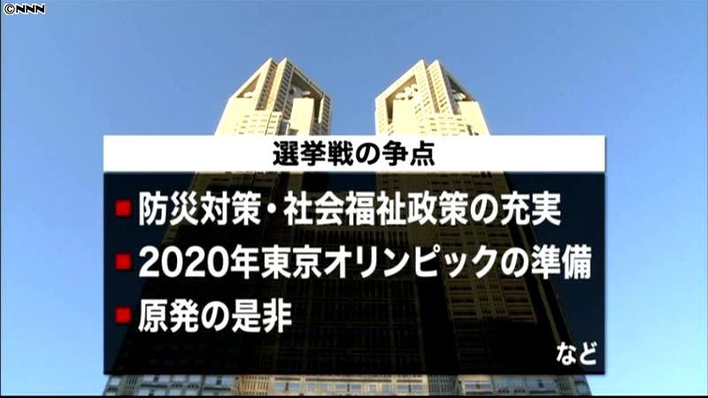 東京都知事選告示　選挙戦スタート