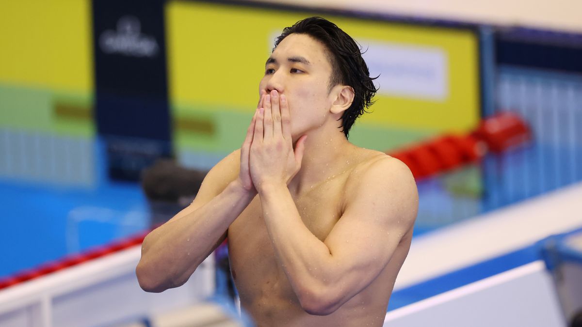 世界選手権 競泳男子200m自由形準決勝 スイムオフで敗れた松元克央選手(写真：YUTAKA/アフロスポーツ)