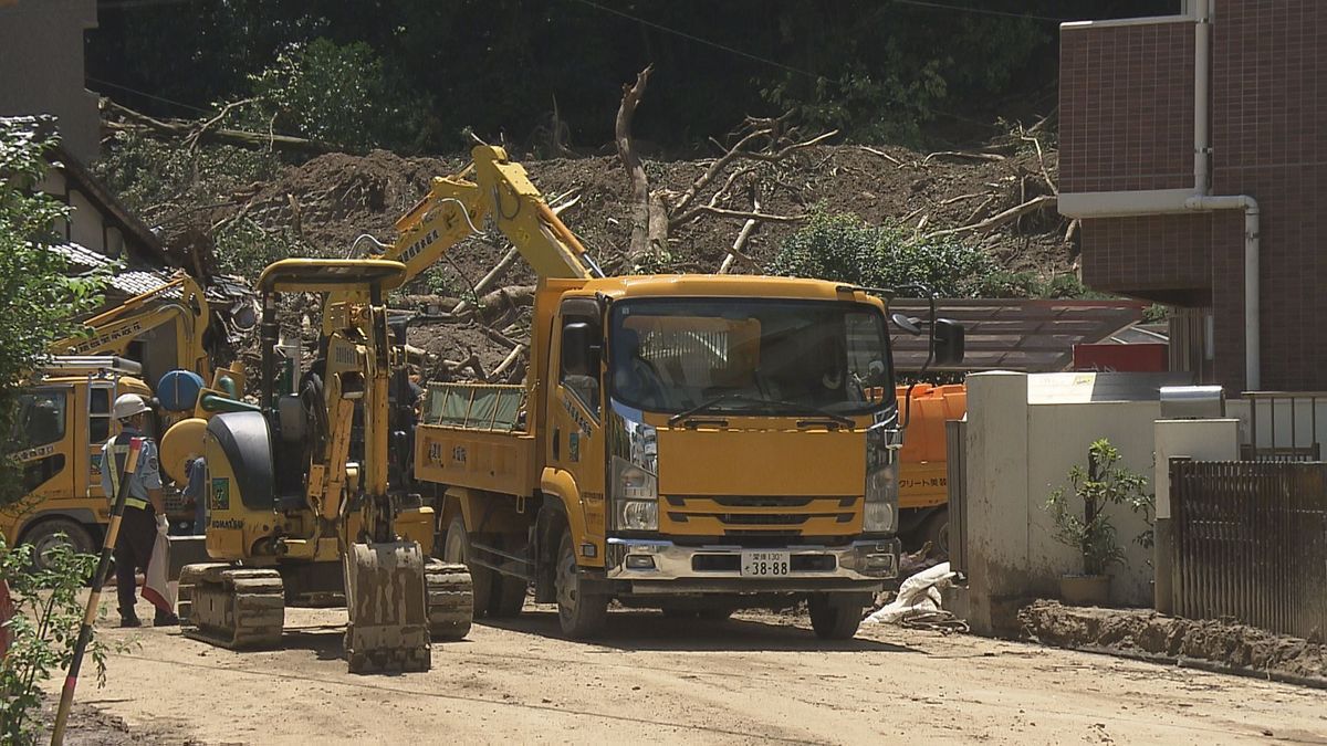 松山城・城山の土砂崩れで愛媛県が松山市と連携 二次災害防止へ砂防施設の復旧急ぐ方針