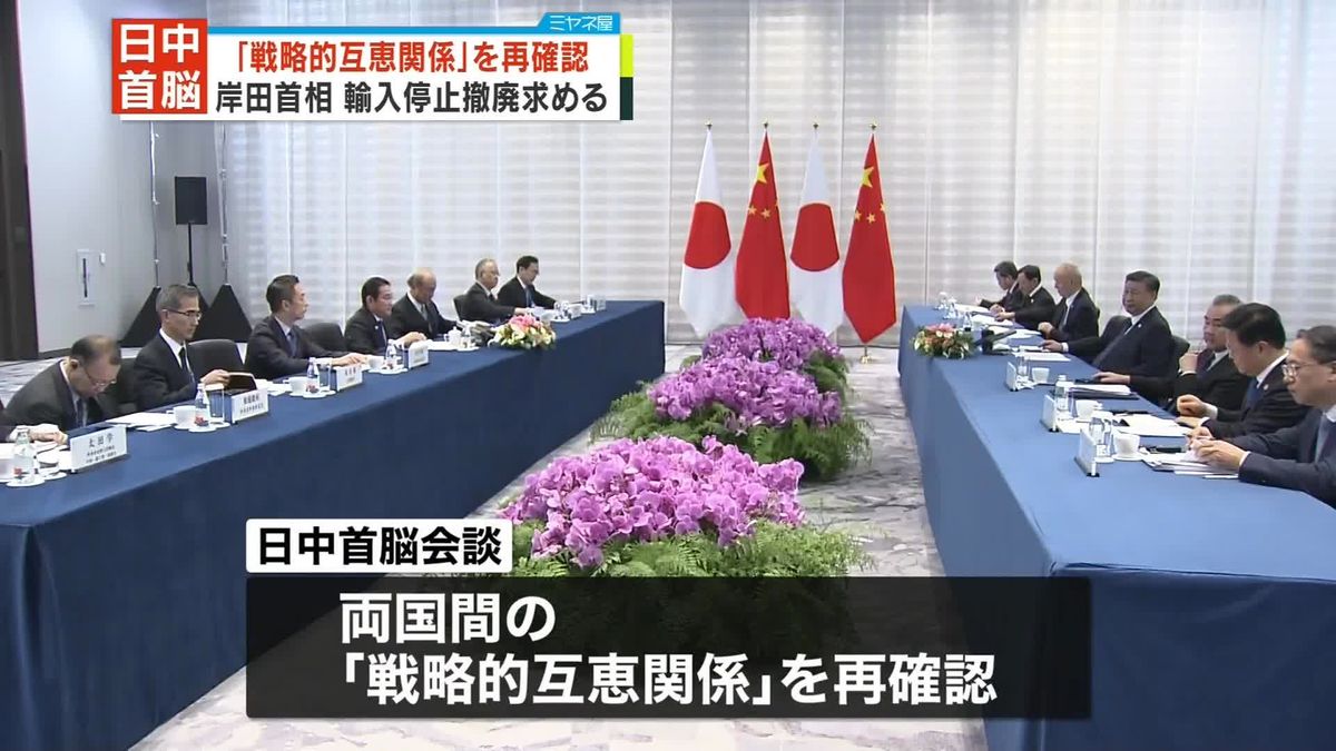 岸田首相と中国の習近平国家主席が約1年ぶりに会談
