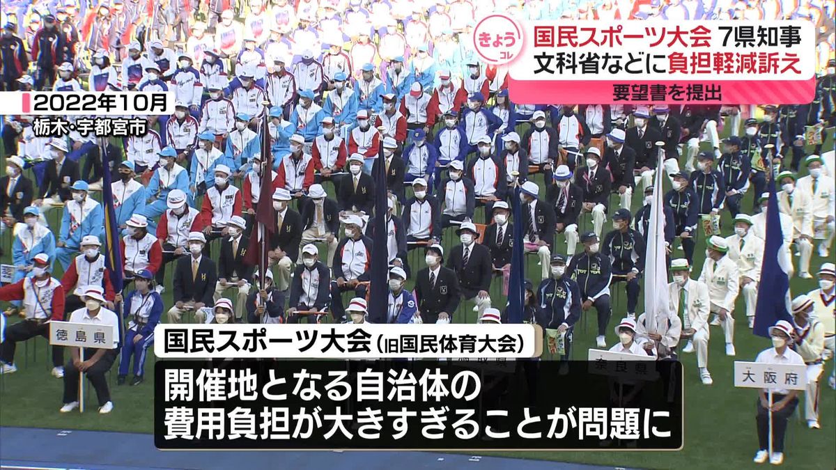 「国民スポーツ大会」の負担軽減を…7県知事が要望書