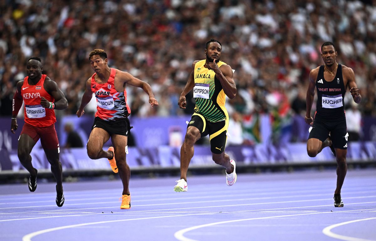 サニブラウン選手は9秒96の自己記録も準決勝で敗退(写真：ロイター/アフロ)