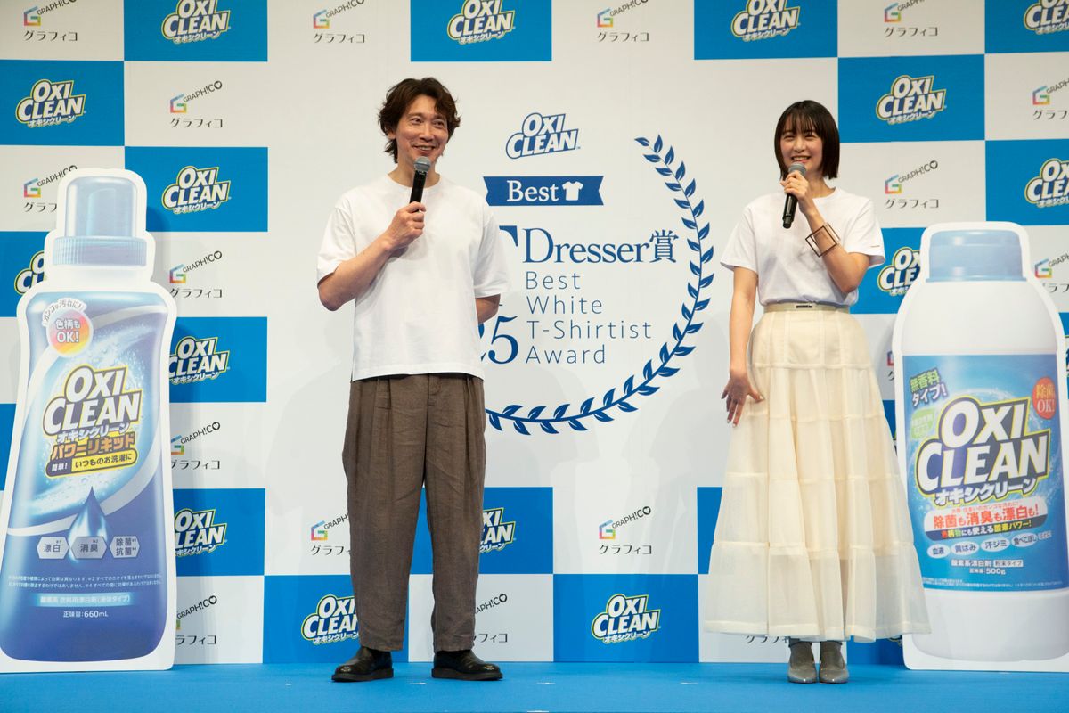 イベントに登場した佐々木蔵之介さんと山本美月さん