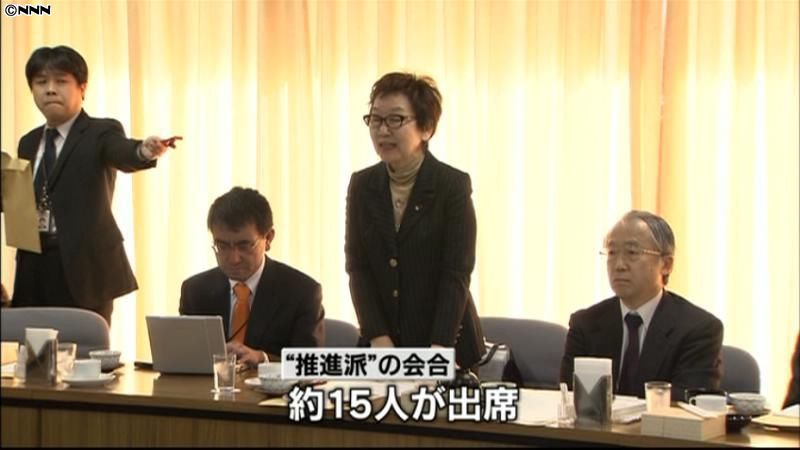 自民党“ＴＰＰ交渉”推進派と慎重派が会合