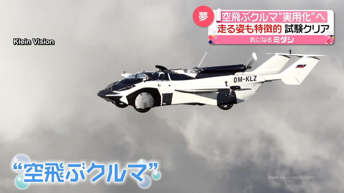 “空飛ぶ車”実用化へ　耐空性能にお墨付き　スロバキア