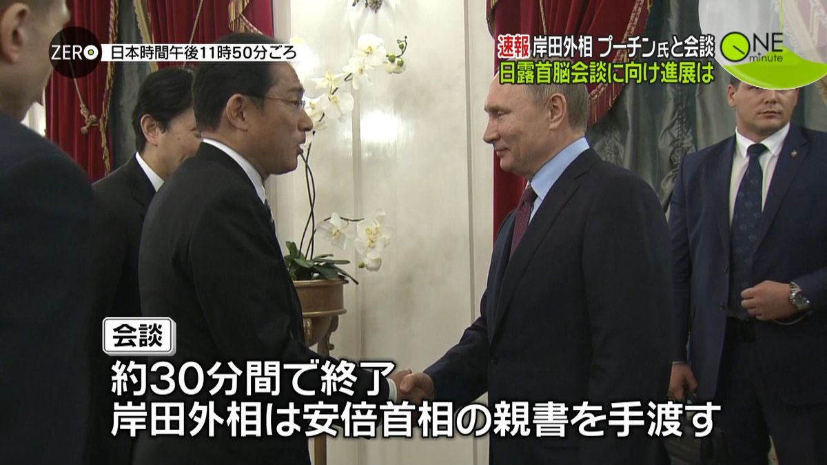 岸田外相、プーチン大統領と会談