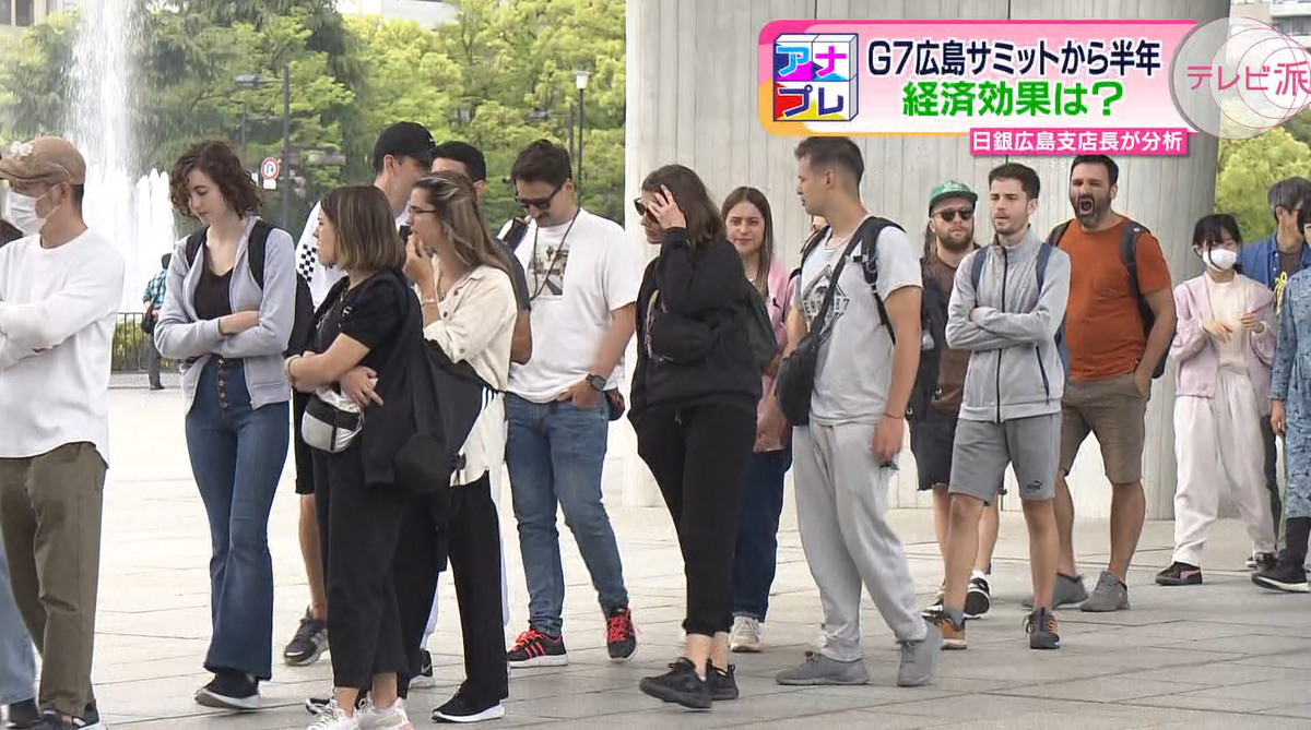 広島を訪れる外国人観光客が増加している