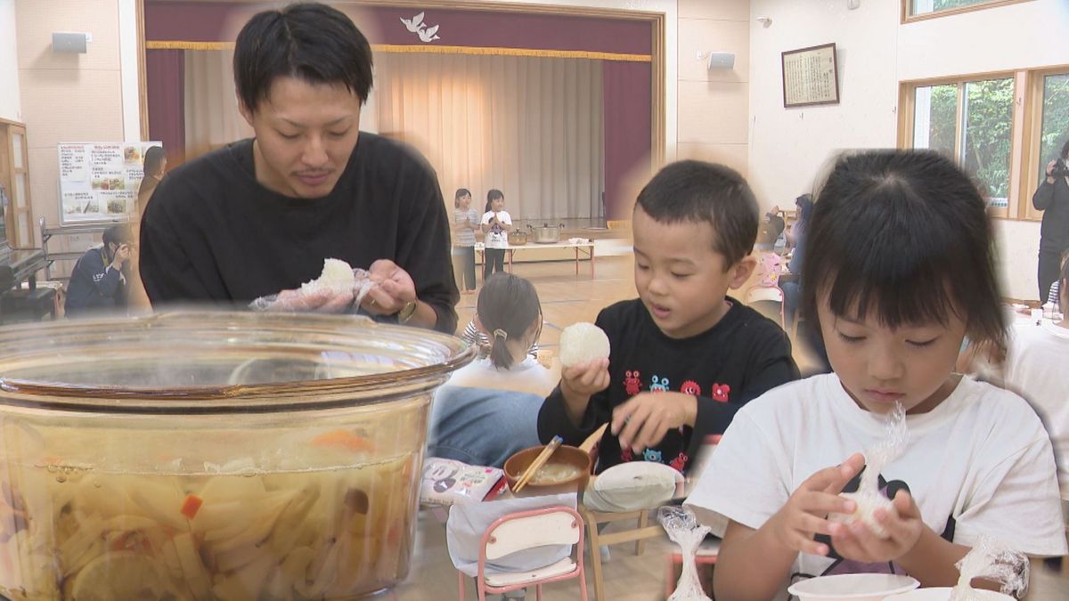 【食育教室】保育園児が保護者とおにぎり作り　食と料理の楽しさを知る　岩手・滝沢市