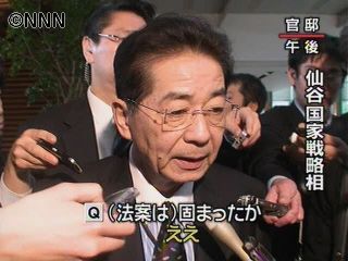 “降格”でなく“配置転換”公務員法改正案