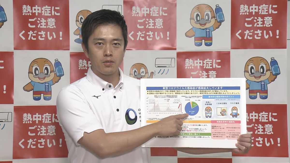 【速報】新型コロナ感染　公務復帰の大阪・吉村知事「私も感染したが、患者が毎週着実に増加」と警鐘