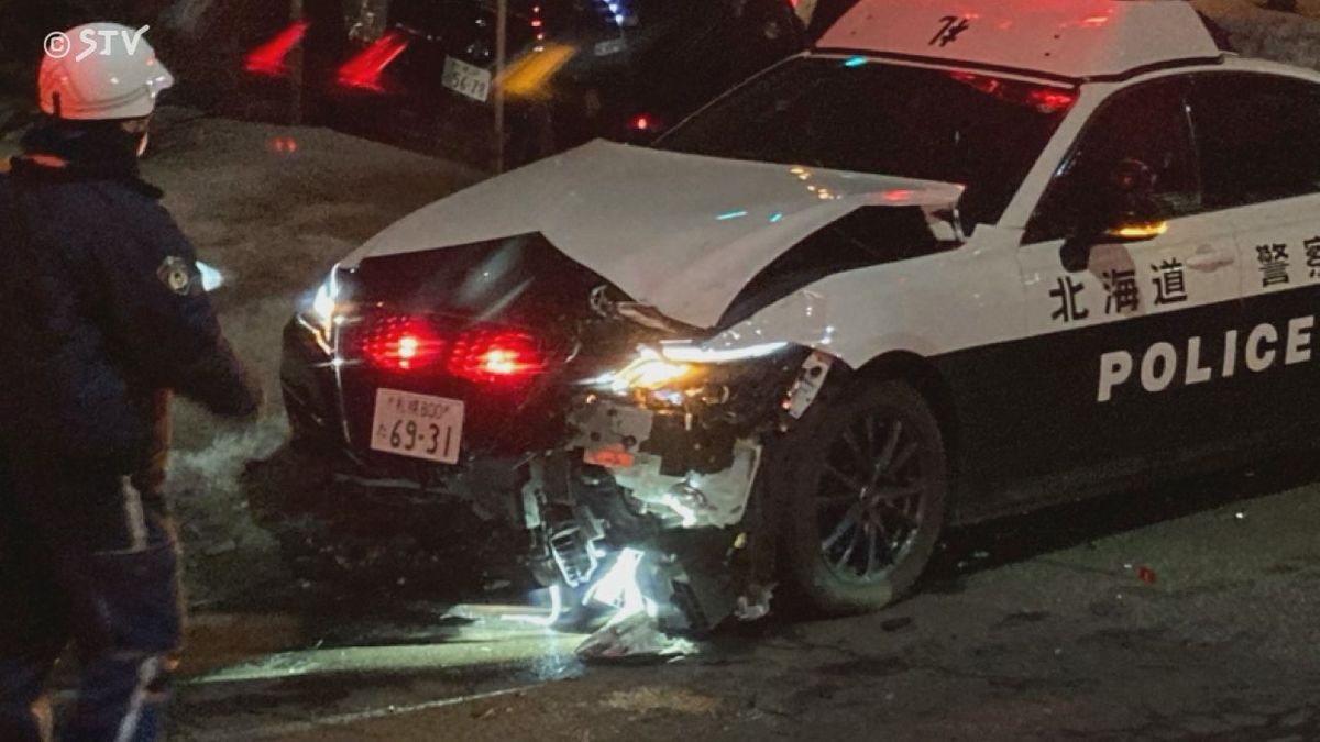 【速報】札幌市東区でパトカーと乗用車の事故 午後6時ごろ