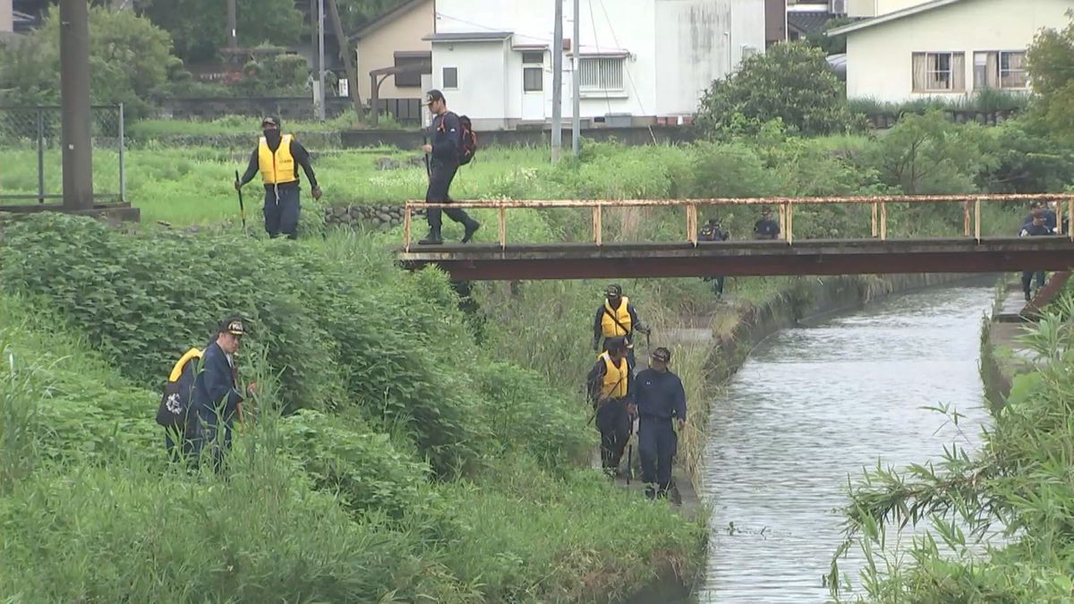 川に流された可能性も　60代男性が行方不明　捜索続く　大分県日田市