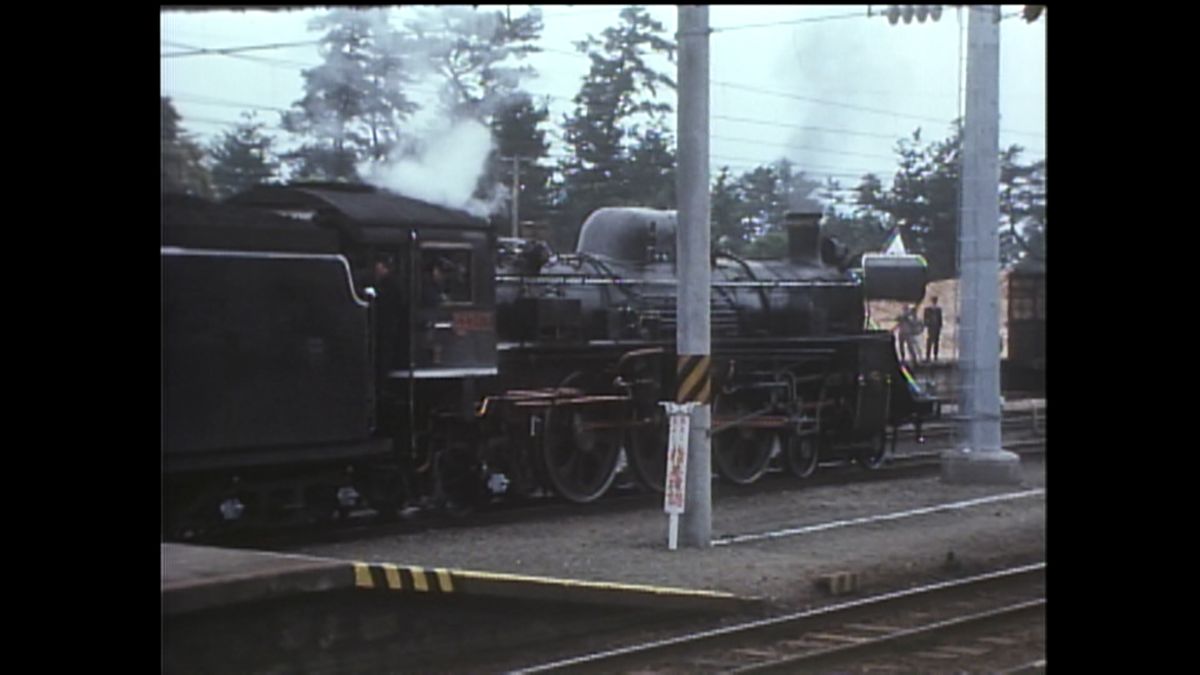 1973（昭和48）年4月　宮崎・高鍋駅　Ｃ57形蒸気機関車