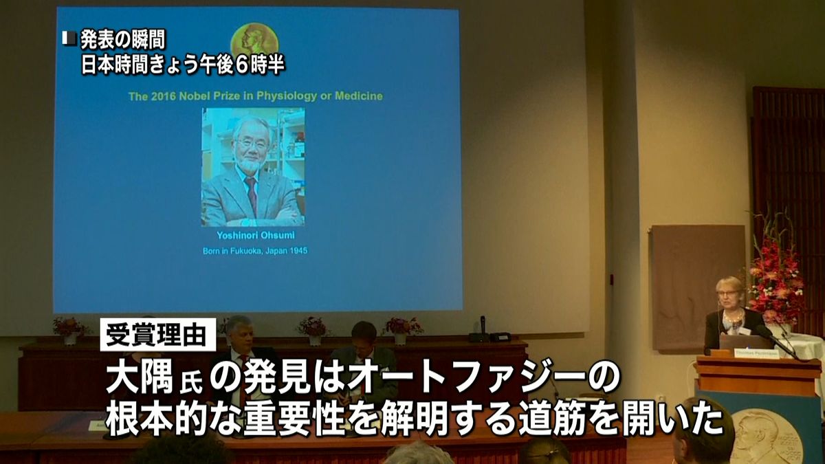 ノーベル生理学・医学賞に大隅氏　理由は？