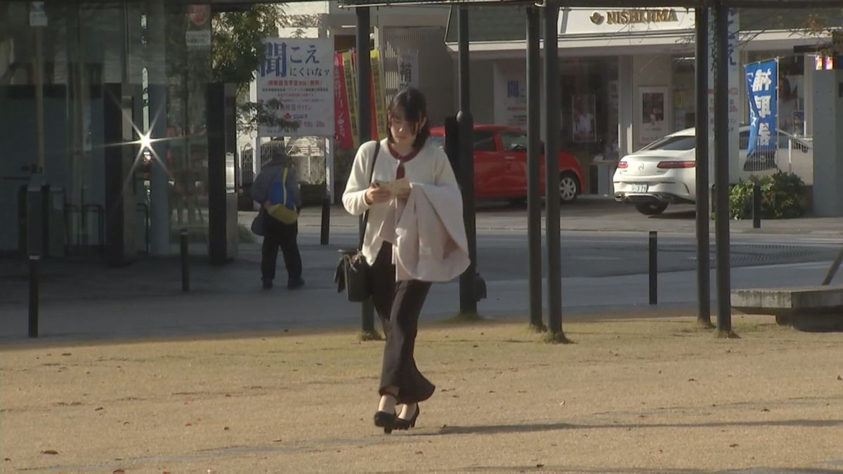 12月なのに夏日も　冬とは思えない暖かさの1日　あすからは一転、真冬の寒さ…体調管理に注意を　大分