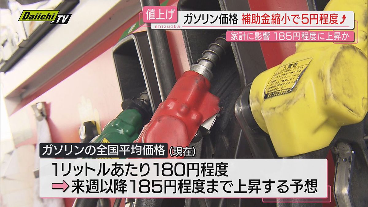 【悲鳴】ガソリン補助金縮小で売価さらに上昇へ…スタンド駆け込みの利用客｢生活が困窮する｣との声も(静岡)