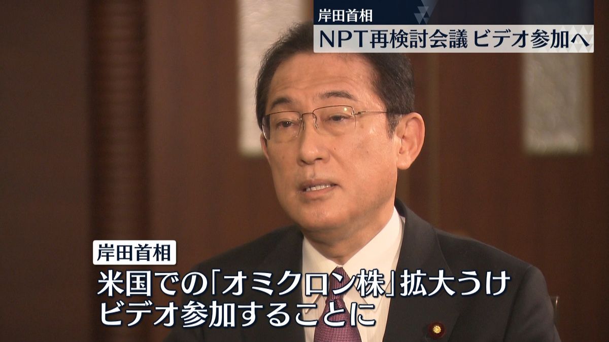 岸田総理　ＮＰＴ再検討会議にビデオ参加へ