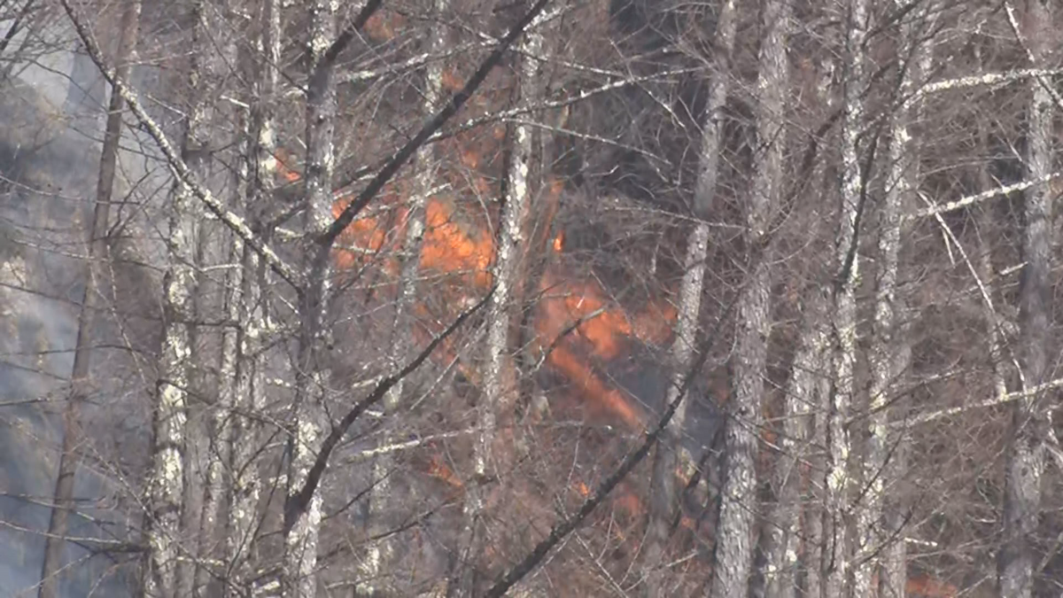 上田市で山火事　高齢男性1人けが　消火活動続く　上田地域は10日連続で乾燥注意報【長野】