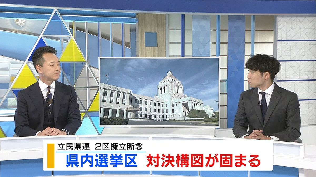 衆院選 対決構図が固まる 1区は4氏 2区は2氏の争い “短期決戦”へ臨戦態勢 山梨