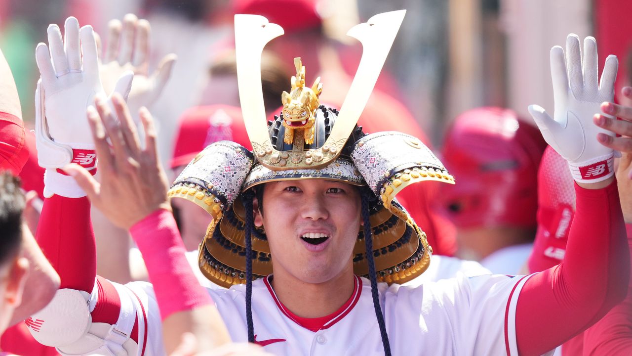 大谷翔平 20号HRでリーグ単独首位・・・初の兜、“6.98秒”、膝折れ弾など今季HRを振り返る（2023年6月12日掲載）｜日テレNEWS NNN