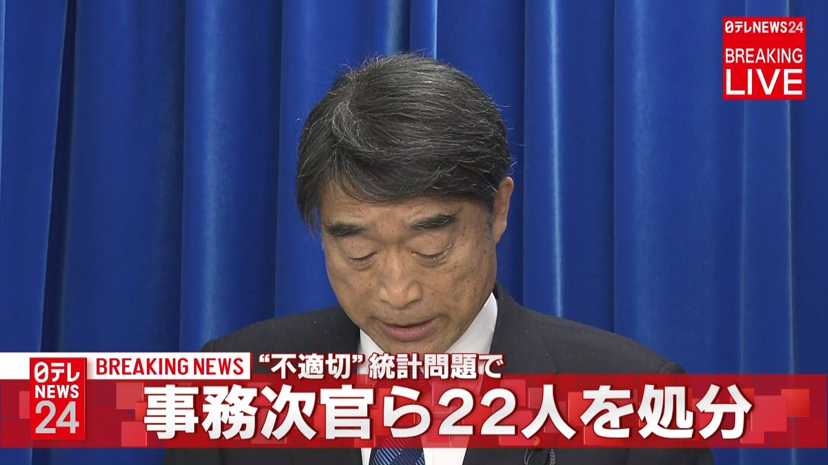 不適切「勤労統計」根本厚労相が処分を発表