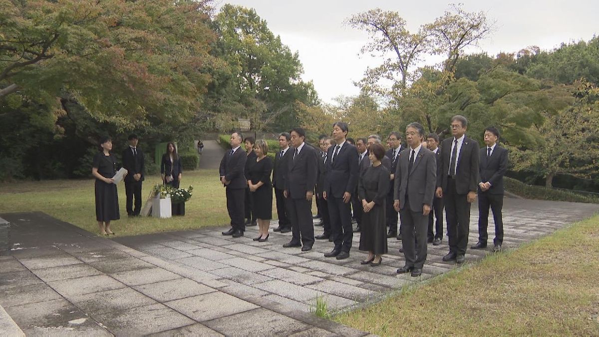 伊勢湾台風から65年　慰霊祭で河村市長らが犠牲者を追悼　名古屋・千種区