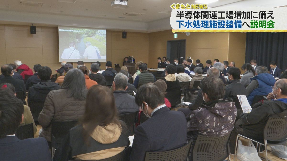 下水処理施設整備計画の住民説明会(26日･菊陽町)