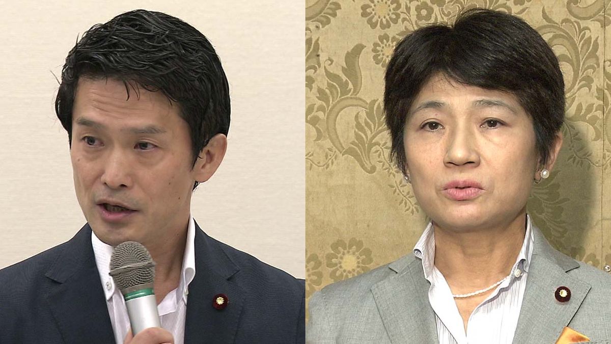 小川淳也氏（左）と西村智奈美氏（右）