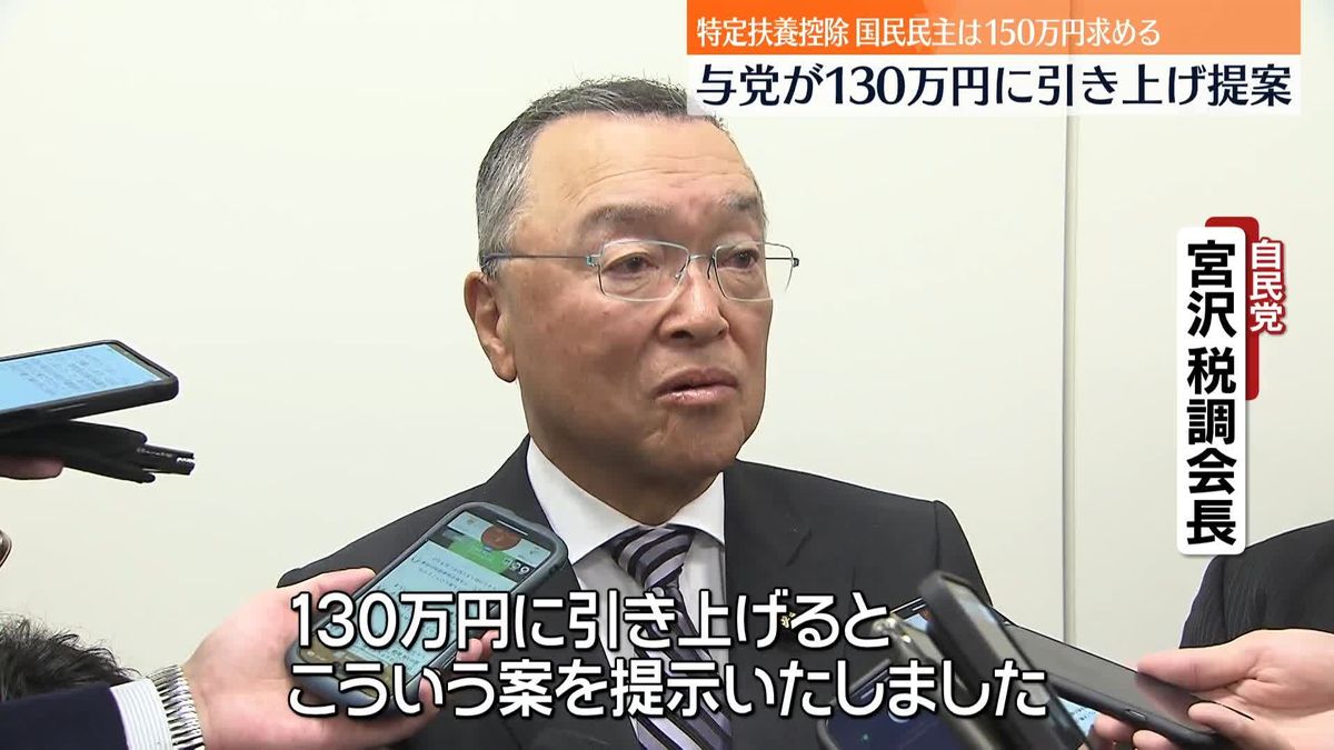 「特定扶養控除」与党が130万円に引き上げ提案　国民民主は150万円求める