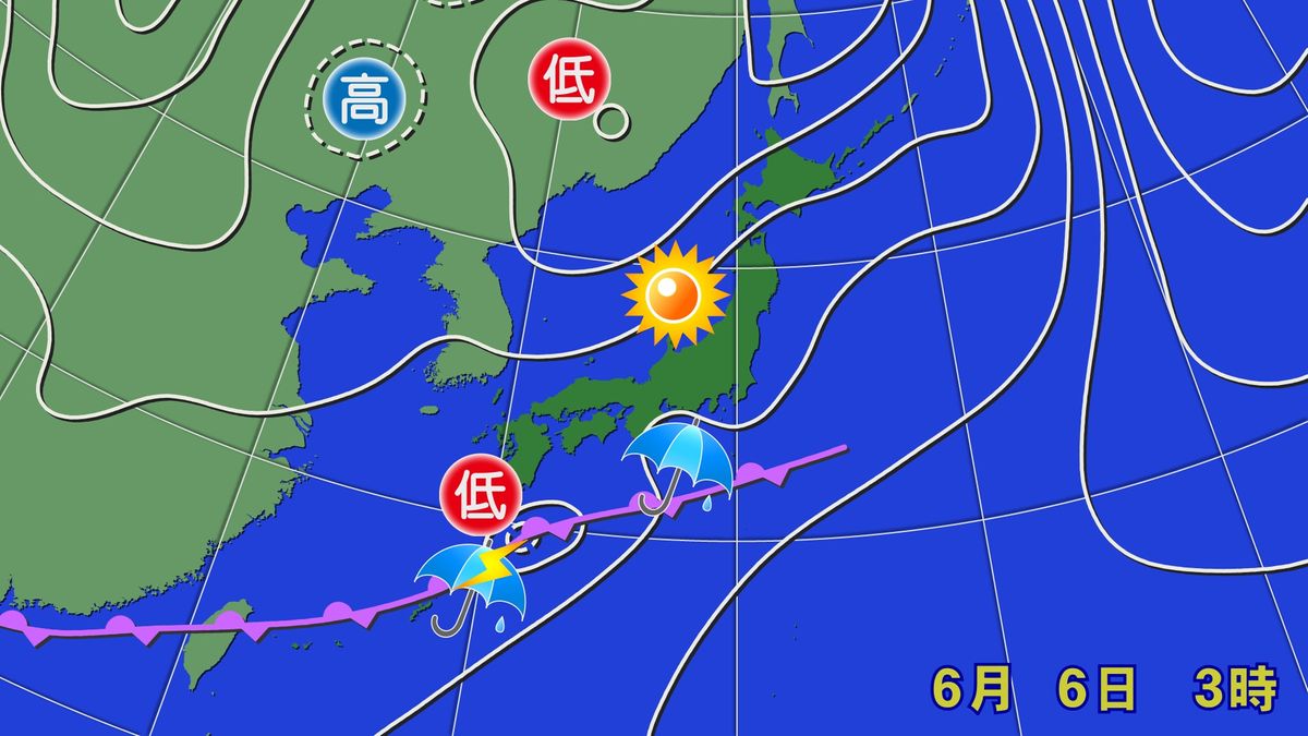【天気】沖縄や九州～関東の太平洋側で雨