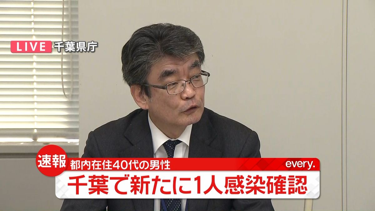 千葉県で都内在住４０代男性の感染確認