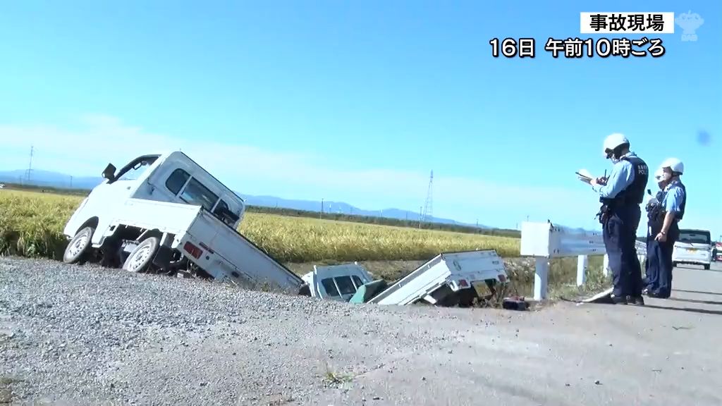 軽トラック同士が交差点で出会い頭に衝突　重傷の85歳男性が死亡　つがる市