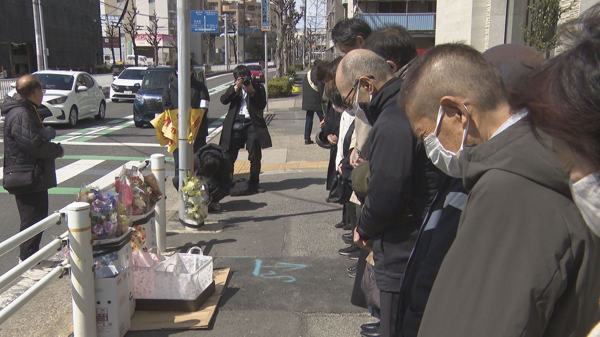 下校中の小学生死亡事故から3年　地域住民らが黙祷　名古屋・瑞穂区