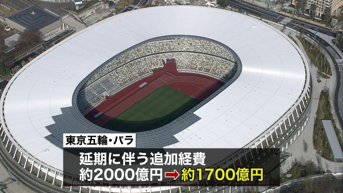 東京五輪の追加経費　約１７００億円に抑制